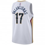 New Orleans Pelicans Trikot jonas valanciunas 17 Nike 2022-23 Association Edition Weiß Swingman - Herren